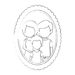 frame with family picture