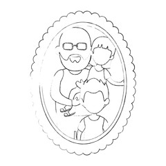 frame with family picture