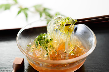 ところてん　酢醤油