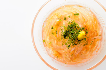 ところてん　酢醤油