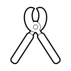 pruning shears gardening tool icon image