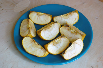 Dried pieces of apple