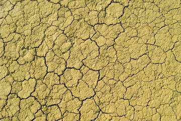 Cracked dry earth texture background. Clay desert surface. Illustration for global warming news.