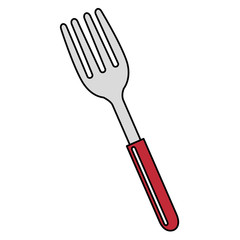 fork cutlery isolated icon vector illustration design