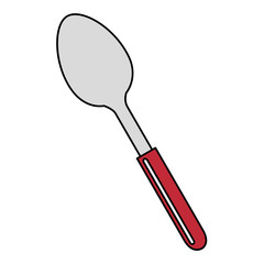 spoon cutlery isolated icon vector illustration design