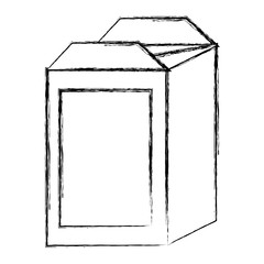 milk box isolated icon vector illustration design