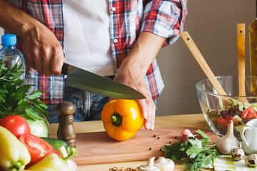 Woman cook at the kitchen