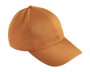 Orange cap isolated on white