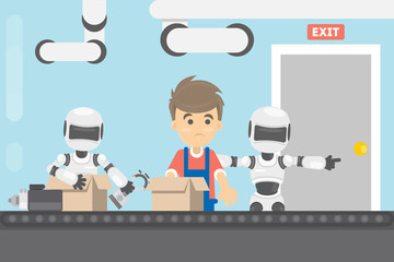 Working without human.