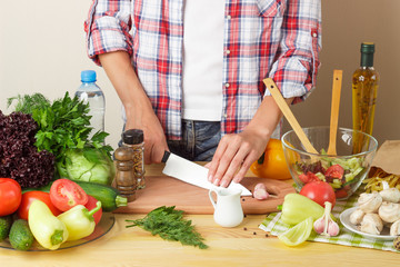 Woman cook at the kitchen