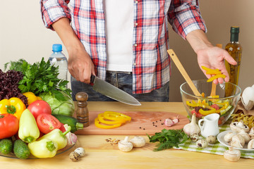 Woman cook at the kitchen