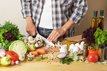 Woman cook at the kitchen