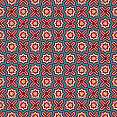 Pattern ready for textile printing or tile floor