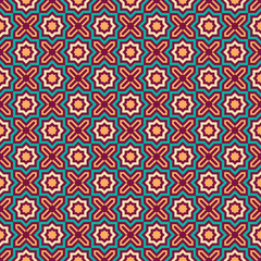 Pattern ready for textile printing or tile floor