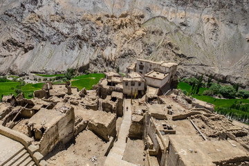Lamayuru Monastery, the famous Tibetan Buddhist monastery in Leh District, India