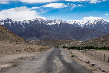 Landscape around Leh district in India