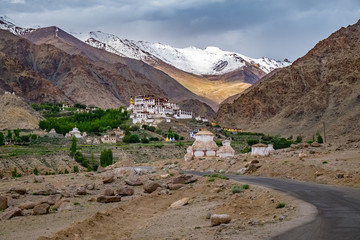 Lamayuru Monastery, the famous Tibetan Buddhist monastery in Leh District, India