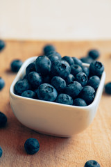 Bowl of blueberries