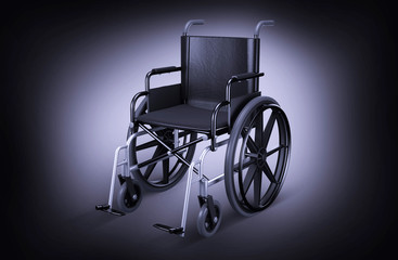 Plakat Wheelchair Isolated