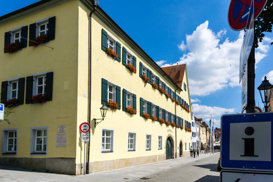 Rathaus von Gunzenhausen in Bayern