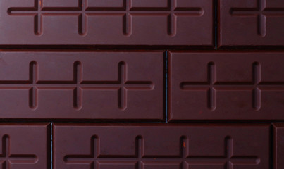 sweet chocolate bar in white background top view