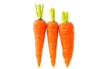 A pile of carrot isolated