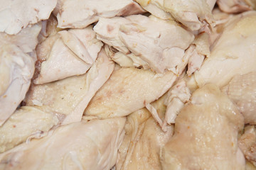 background of steamed chicken