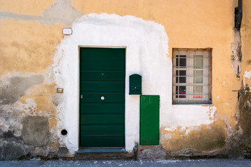 Doors detail from the medieval town Lucca