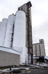 Old factory in industrial zone