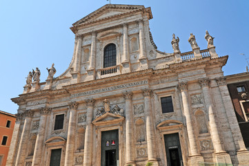 Fototapeta na wymiar Roma, la Chiesa dei Fiorentini