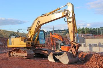 Digger working
