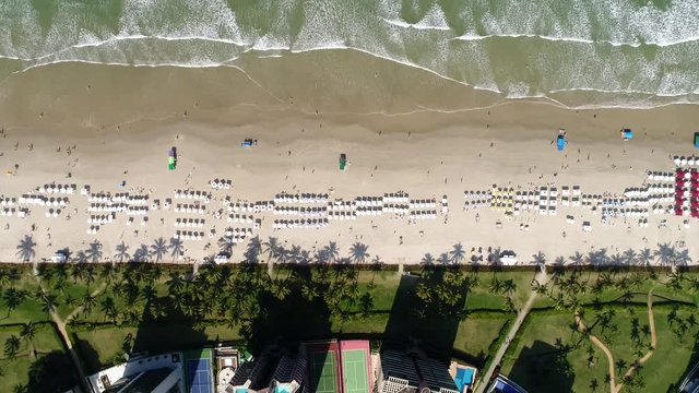 Top View of a Beach by Drone