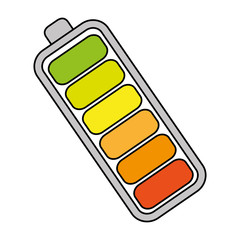 battery level isolated icon vector illustration design