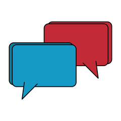 speech bubble message icon vector illustration design