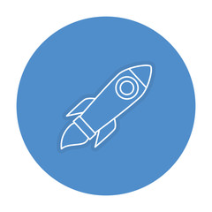 rocket launcher isolated icon vector illustration design