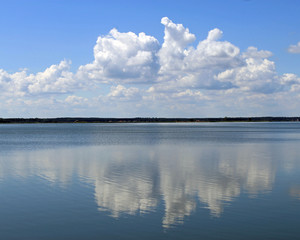 Spiegelung am Stettiner Haff