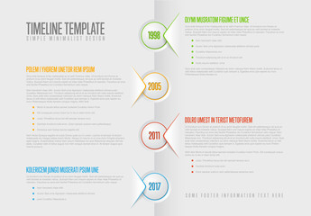 Simple paper timeline