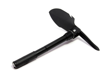 Garden trowel gardening hand shovel isolated on white.