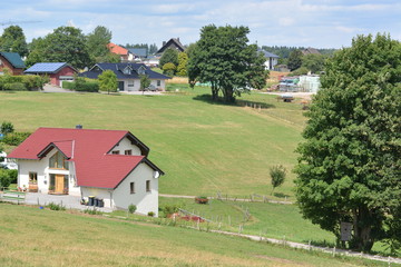 Eifel in Germany with houses