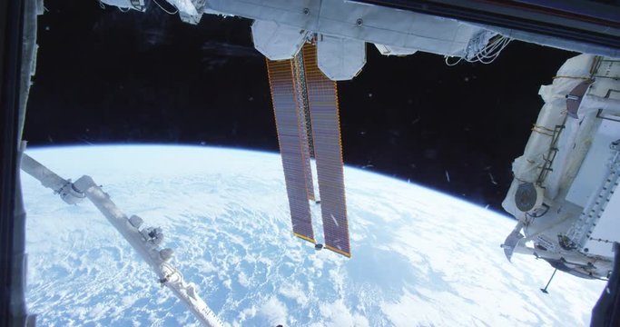 Earth from space station, POV