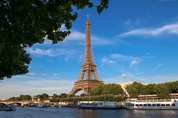 Naklejka na ściany i meble The famous Eiffel Tower ,Paris, France.