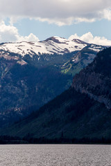 Alpine lake and mountain