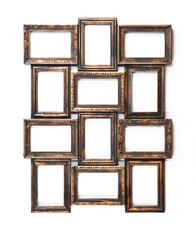 Collection of vintage, gilt frames