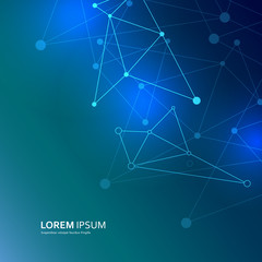 Abstract technology connect vector. Glow connect