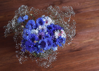 Bouquet of cornflowers