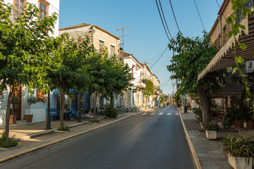 Fototapeta na wymiar On the street of Kardamyli, Messenia, Peloponnese, Greece