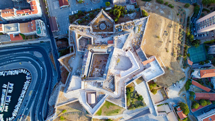 Photographie a&eacute;rienne du Fort Saint Nicolas, &agrave; Marseille