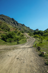 Dirt road in the mountains