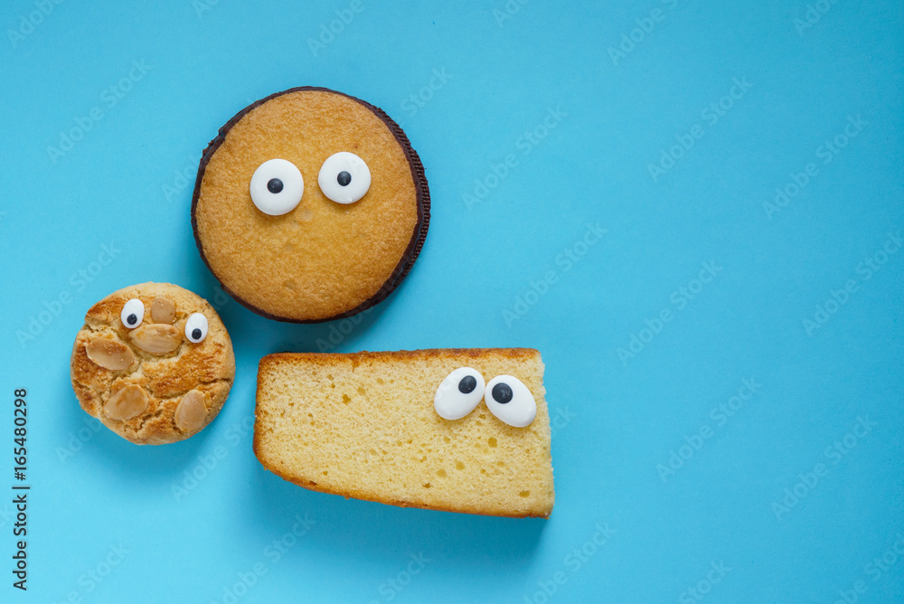 Wall mural funny cookies