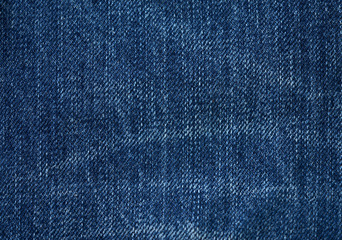 Blue demin fabric texture background.